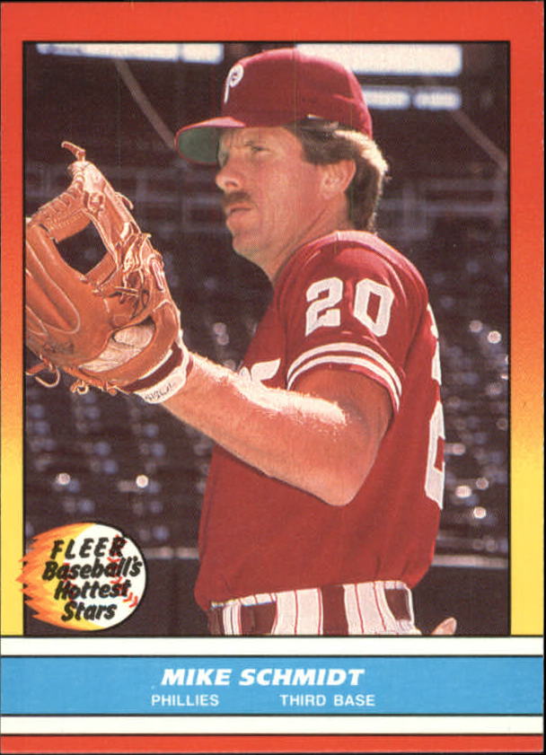 1988 Fleer Hottest Stars Baseball Cards        034      Mike Schmidt